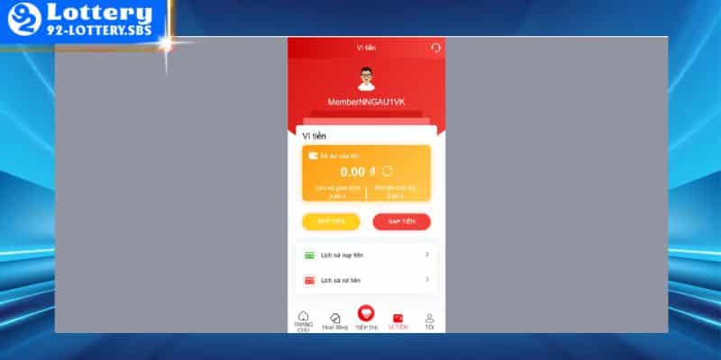 Lưu ý để nạp tiền 92lottery luôn thật trơn tru 