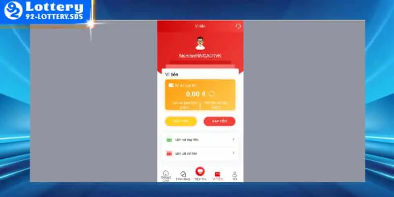 Lưu ý để nạp tiền 92lottery luôn thật trơn tru